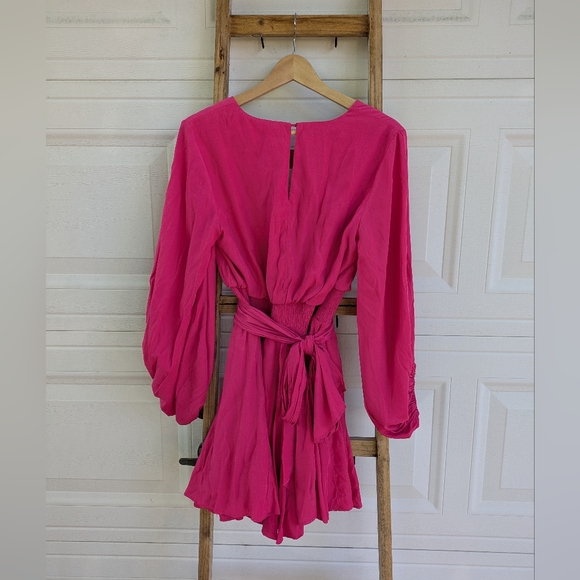 Mustard Seed Pop of Pink Mini Dress - Picture 3 of 4